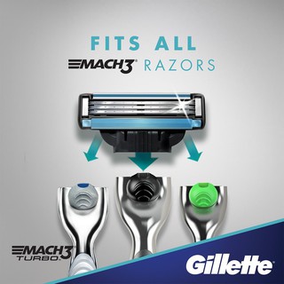 Gillette® Mach3® Blade Refills 4, 8, 10, 12, 15 Cartridges ใบมีดโกน ยิลเลตต์ มัคทรี