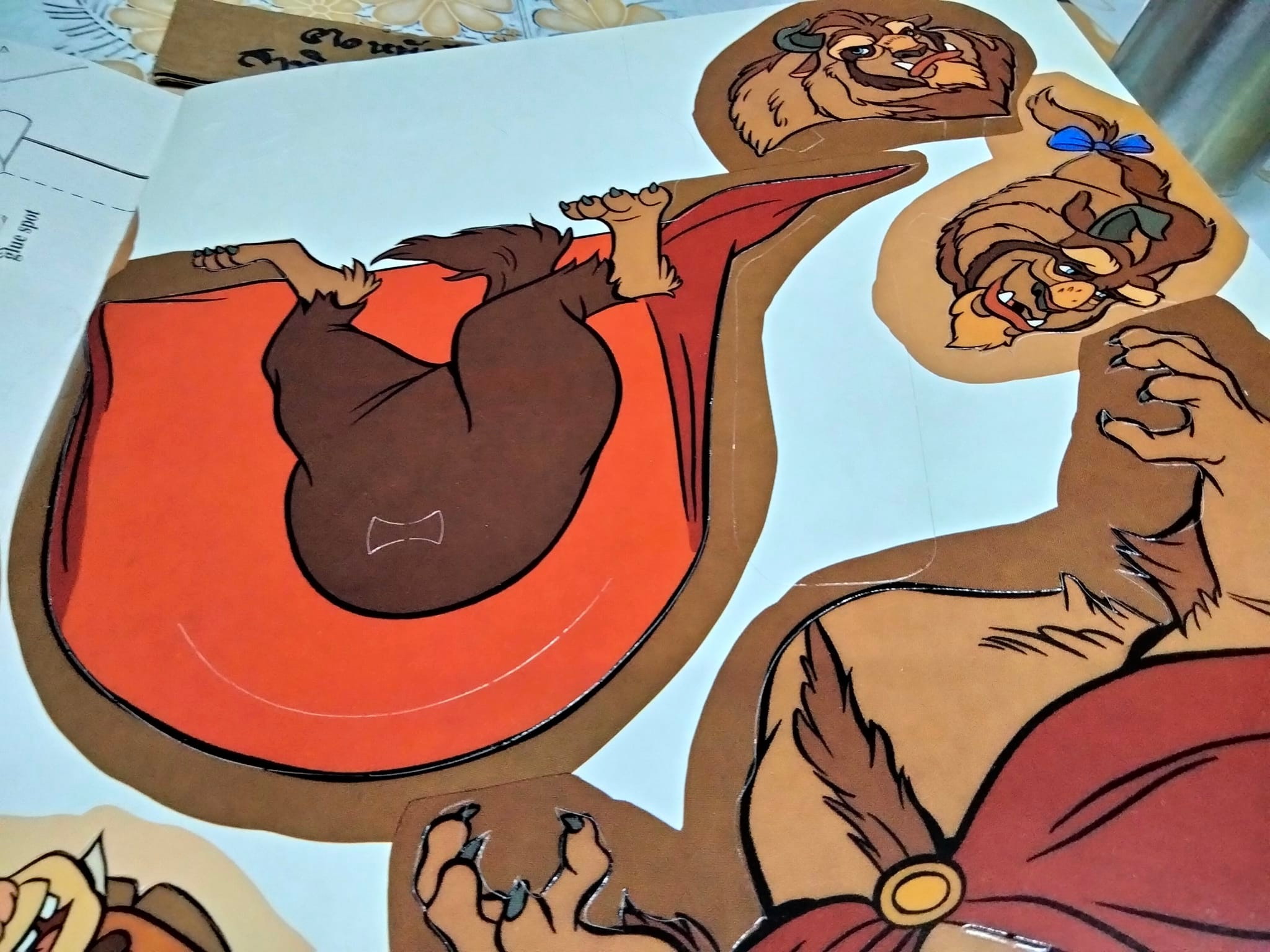 Beauty and the Beast , book Play set หนังสือเสริมจินตนาการ - ของสะสม **สินค้าหมด**