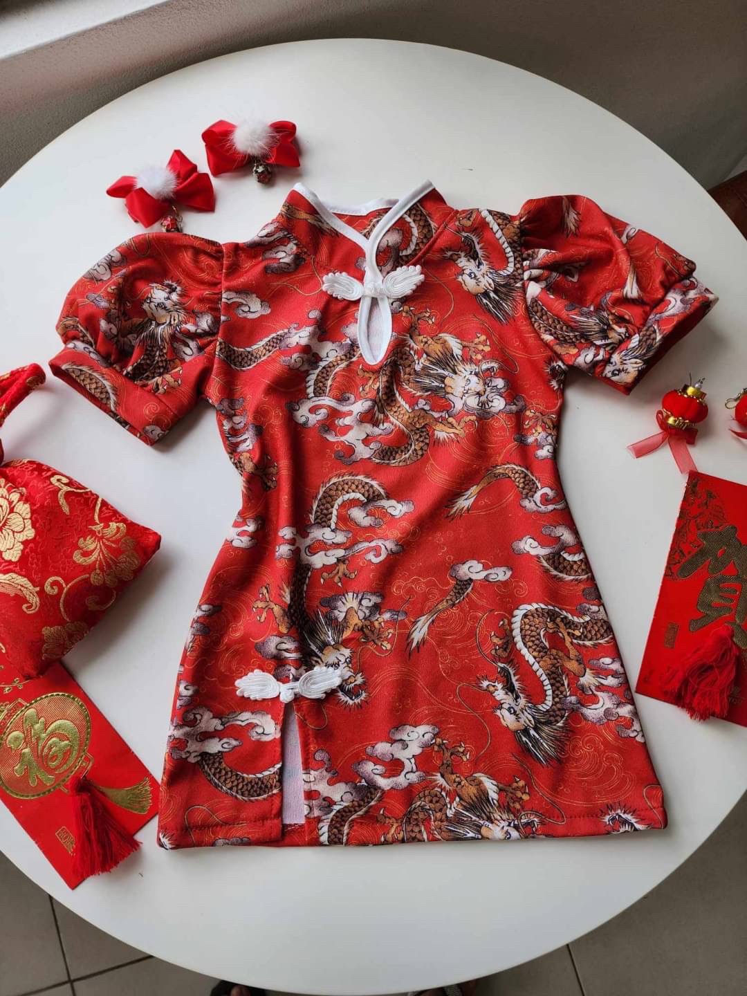 เดรสตรุษจีน แม่ลูก