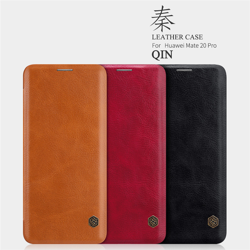 เคส Huawei Mate 20 Pro #เคสฝาพับ NILLKIN แท้รุ่น Qin Series Card Slot คุณภาพดีราคาถูก