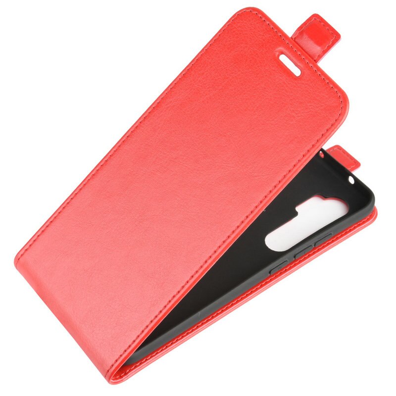 เคส Xiaomi Mi Note 10 Lite #เคสฝาพับหนัง PU Crazy Horse แนวตั้ง พร้อมช่องเสียบการ์ด