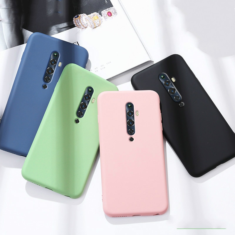 Case Oppo reno 2 #เคสฝาหลังซิลิโคนนิ่ม Liquid Silicone Back Case
