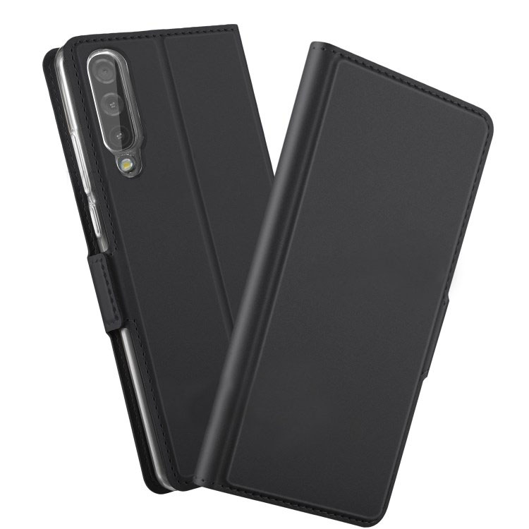 Case Samsung Galaxy A70 #เคสฝาพับปิดแม่เหล็กดูดซับพร้อมที่ใส่บัตร Magnetic Adsorption Leather Flip Stand