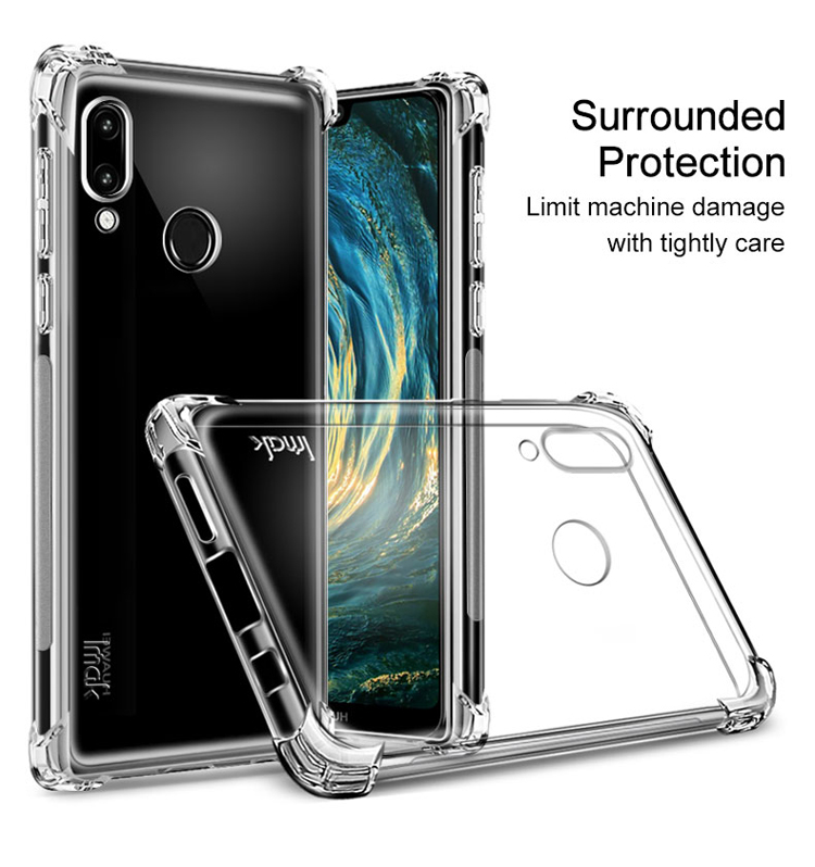 เคส Huawei P20 Lite #เคสฝาหลัง Skin Feel Anti-drop TPU Case + Explosion-proof Screen Film
