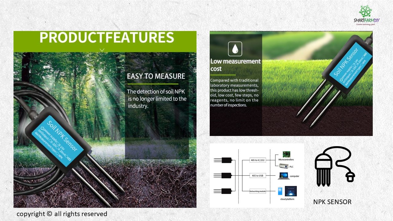 NPK sensor MODBUS RTU485