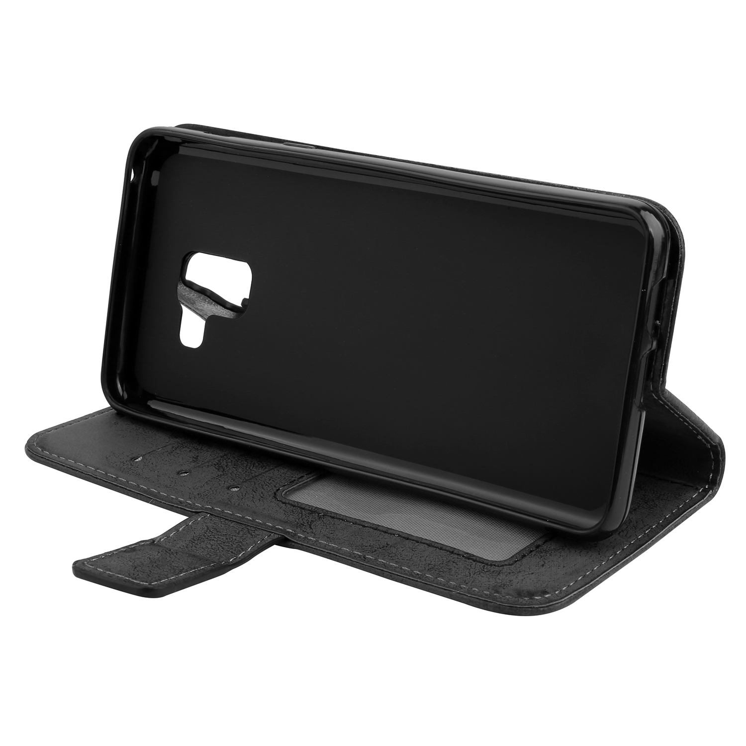 Case Samsung Galaxy A8 (2018) #เคสฝาพับพิมพ์ลายดอกไม้ Mandala Flower