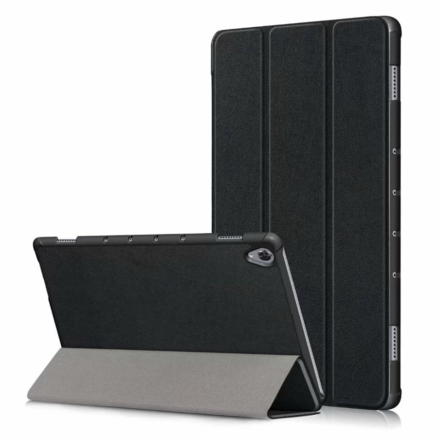 เคส Huawei MediaPad M6 10.8 inch (2019) #เคสฝาพับสามพับหนัง PU ผิวลิ้นจี่ Litchi Skin PU Leather Tri-fold Stand Tablet Cover