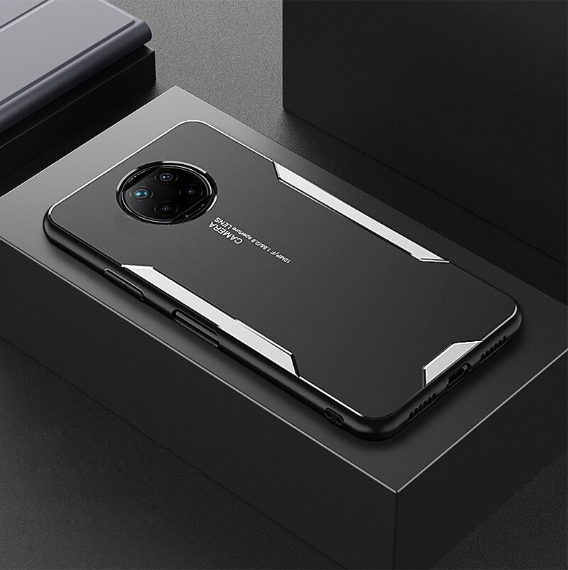 เคส Redmi Note 9T 5G #เคสฝาหลังไฮบริด Metal +TPU Shockproof metal back plate Phone Back Cover