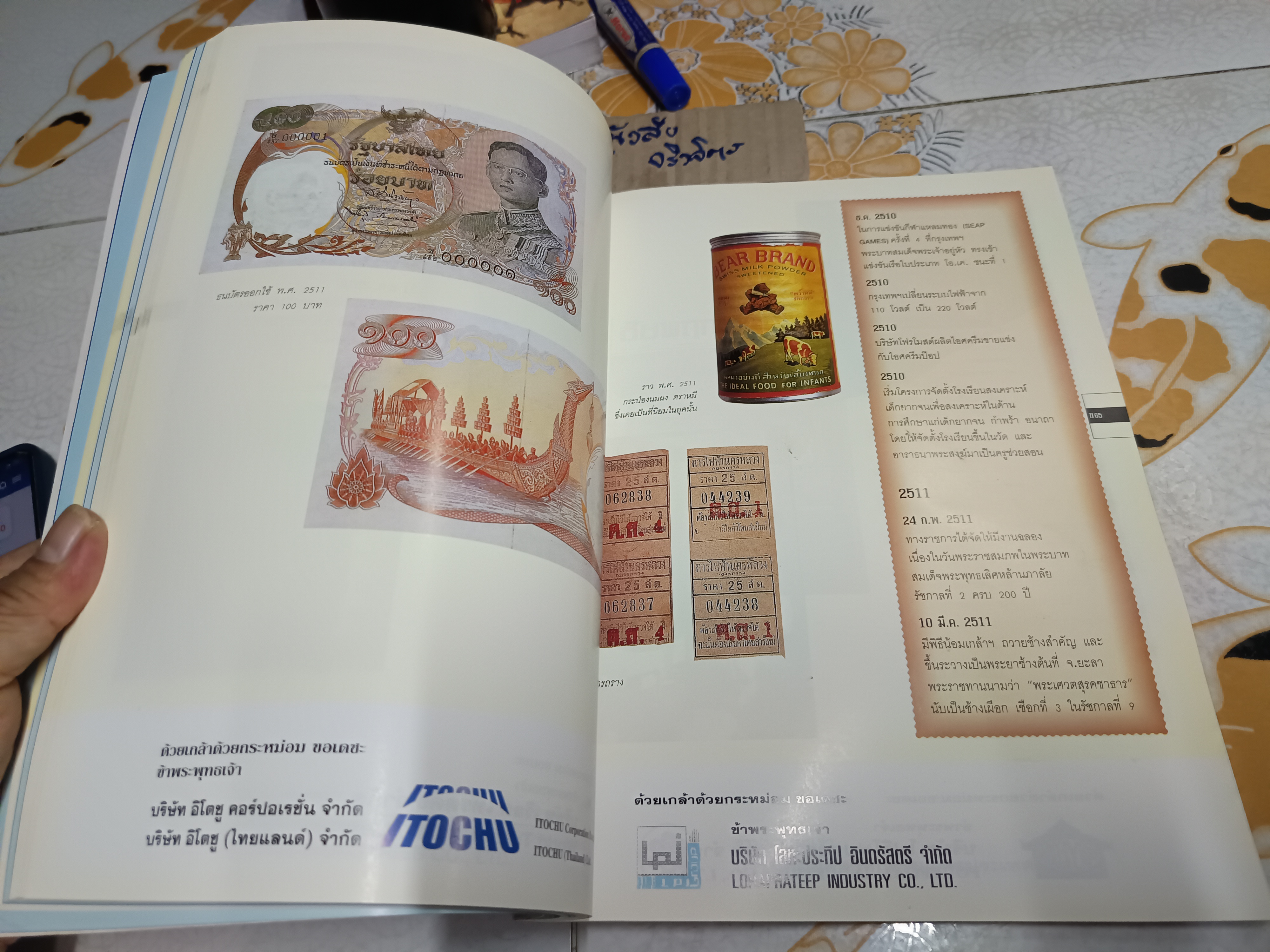 จดหมายเหตุเฉลิมพระเกียรติ 5 ทศวรรษ โดย มูลนิธิ 5 ธันวามหาราช พิมพ์ปีพ.ศ 2539