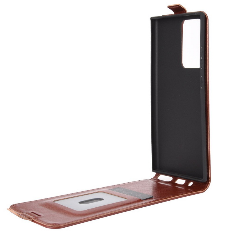 Case Samsung Galaxy Note 20 Ultra / Note 20 Ultra 5G #เคสฝาพับหนัง PU Crazy Horse แนวตั้ง พร้อมช่องเสียบการ์ด
