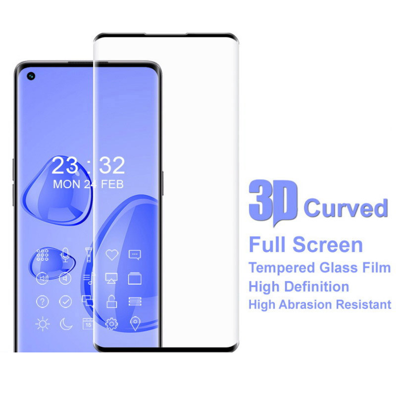 ฟิล์มกระจก OPPO Reno 4 Pro 5G แบบเต็มจอ 3D Curved Full Cover Screen Protector Film