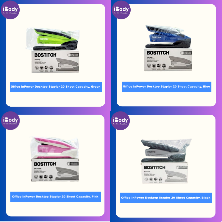 [Bostitch] Office InPower Desktop Stapler 20 Sheet Capacity เครื่องเย็บกระดาษ แม็กเย็บ ได้มากถึง 20 แผ่น