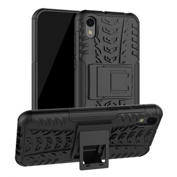 Case Huawei Y5 2019 #เคสฝาหลังกันลื่น Cool Tyre Pattern Kickstand (PC + TPU)