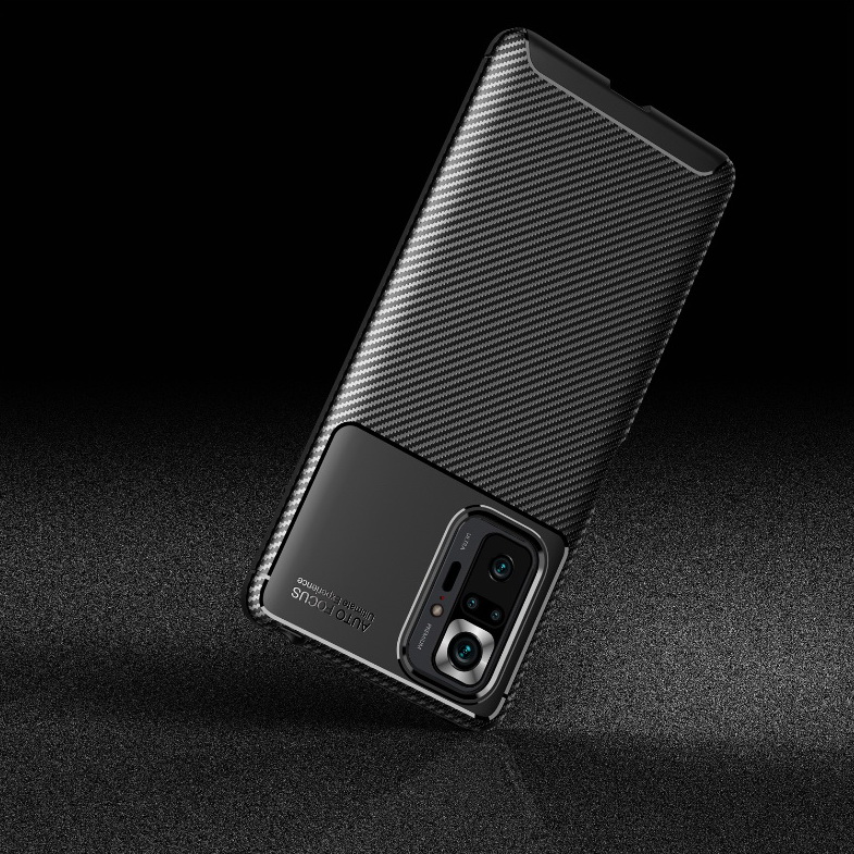 เคส Redmi Note 10 Pro #เคสฝาหลังนิ่ม Carbon Fiber Anti-drop TPU Protection