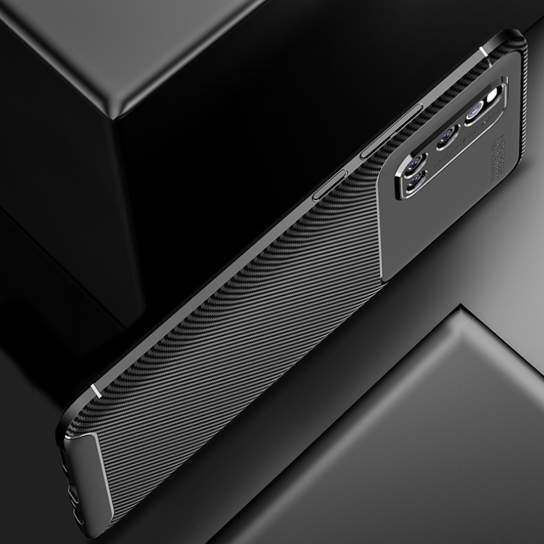 เคส Vivo V19 #เคสฝาหลังนิ่ม Carbon Fiber Anti-drop TPU Protection
