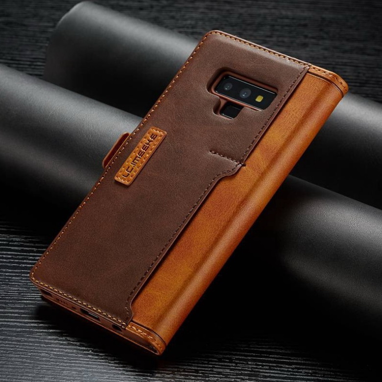 Case Samsung Galaxy Note 9 #เคสฝาพับหนัง PU สไตล์กระเป๋าสตางค์พร้อมช่องใส่การ์ด Fashion Retro Card Slot Wallet Flip Cover PU Leather Phone Case