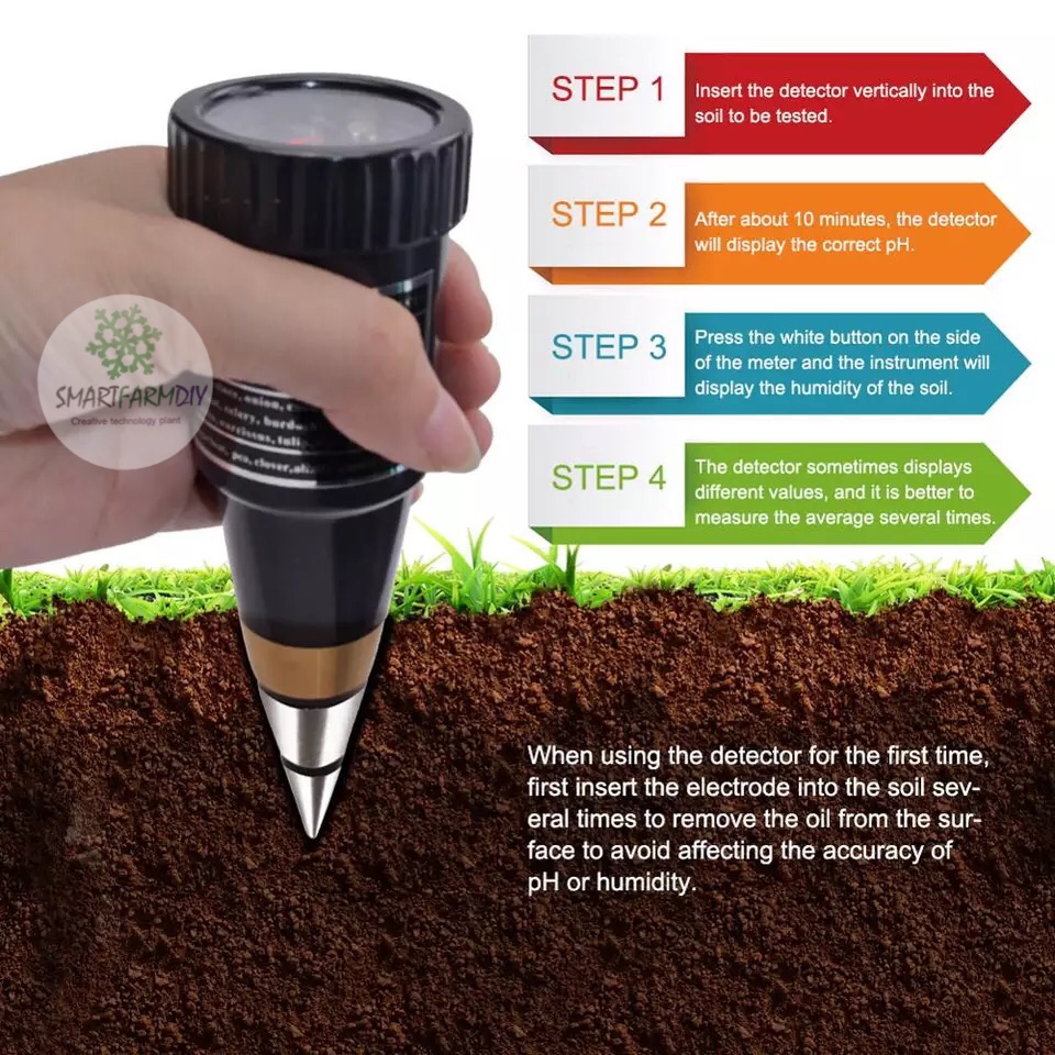 มิเตอร์วัดค่าในดิน soil Metal probe Hygrometer