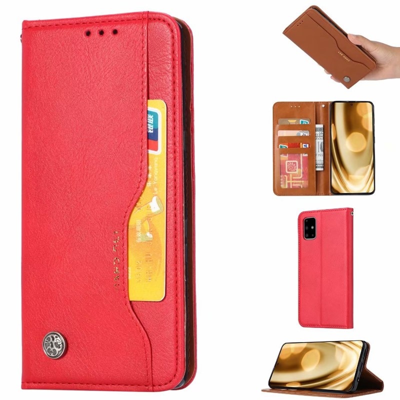 เคส Samsung Galaxy Note 10 lite #เคสฝาพับแบบกระเป๋าสตางค์หนัง PU มีช่องเสียบบัตรคุณภาพดี