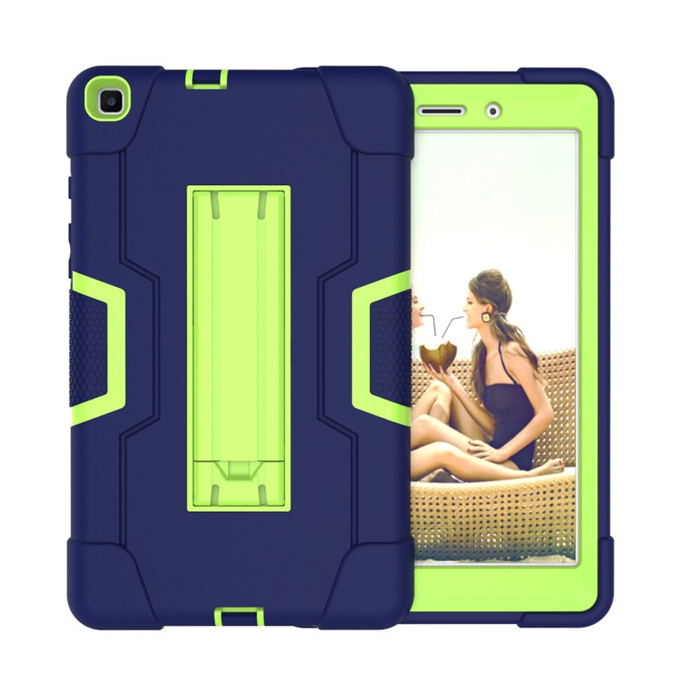 เคส Samsung Galaxy Tab A 8.0 (2019) P200 P205 #เคสฝาหลังไฮบริด Shock Proof Tablet Hybrid Cover Kickstand