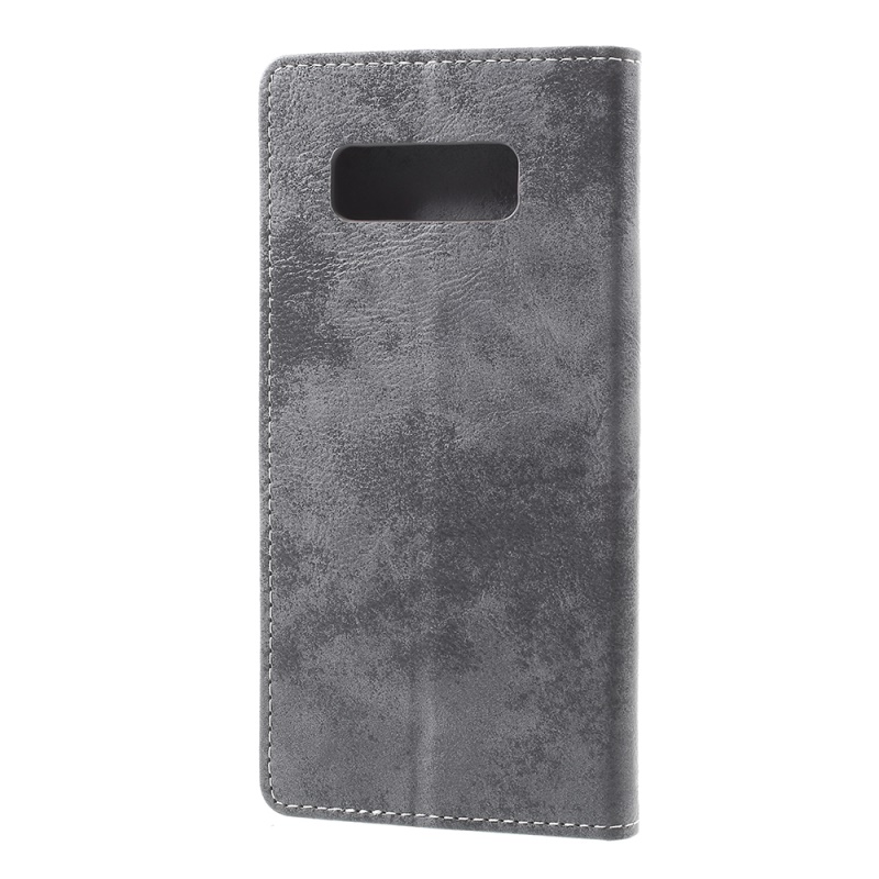 Case Samsung Galaxy Note 8 #เคสฝาพับหนัง PU สไตล์ Retro มีช่องเสียบบัตร