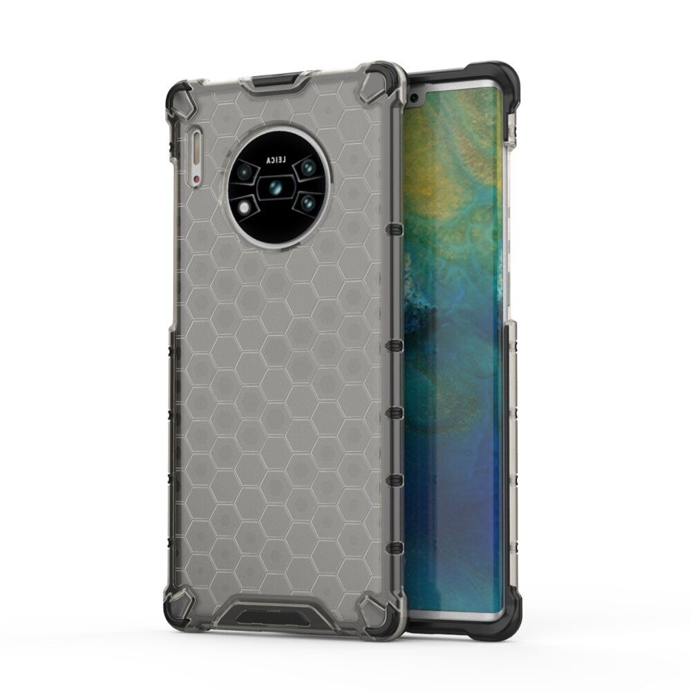 Case Huawei Mate 30 Pro #เคสฝาหลังกันกระแทก Honeycomb Shock Absorber TPU + PC + Silicone Hybrid