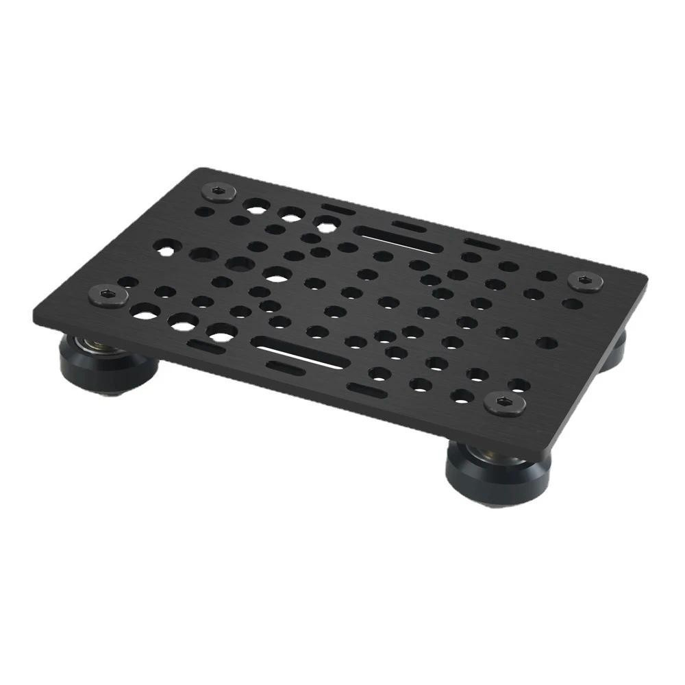 SLOT สล็อต V 20-80 มม. แผ่นอลูมิเนียมปรับขนาดได้พร้อมล้ออุปกรณ์เสริมโปรไฟล์อลูมิเนียม