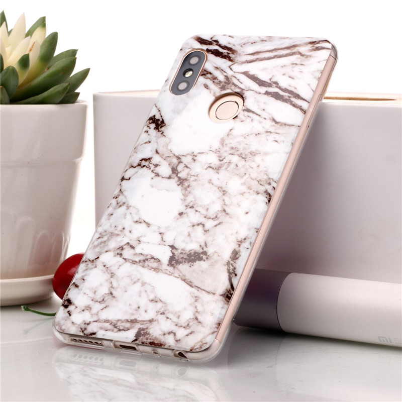 เคส Xiaomi Redmi Note 5 #เคสฝาหลังนิ่มลายหินอ่อน Marble Pattern IMD TPU