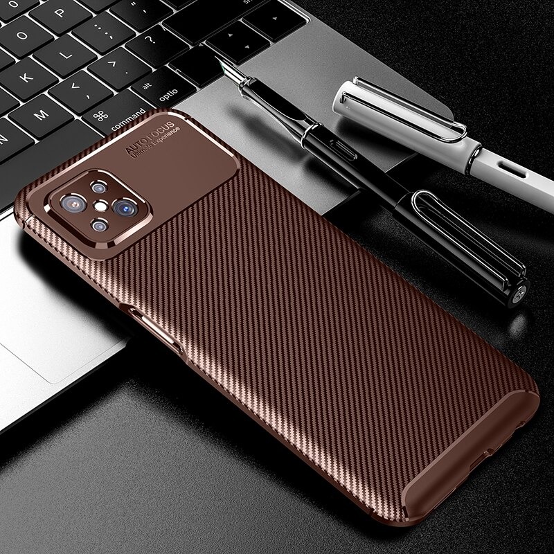 Case OPPO Reno 4Z 5G #เคสฝาหลังนิ่ม Carbon Fiber Anti-drop TPU Protection