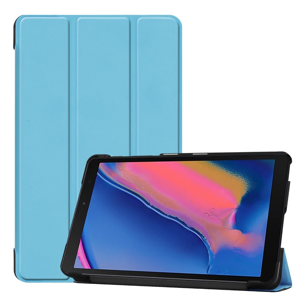 Case Samsung Galaxy Tab A 8.0 (2019) P200 P205 #เคสฝาพับหนัง PU แบบ 3 พับ Tri-fold Stand Leather Smart Tablet