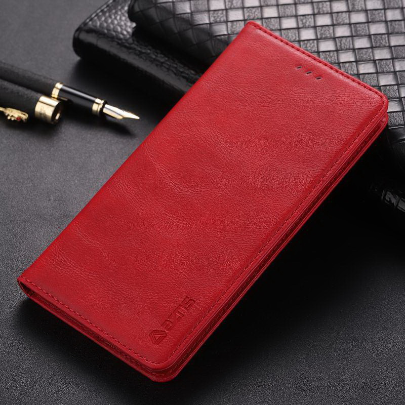 Case Samsung Galaxy A9 2018 #เคสฝาพับ AZNS สไตล์ Retro หนัง PU มีช่องเสียบการ์ด