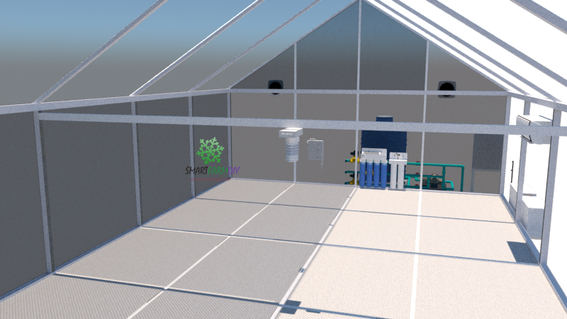 โรงเรือน Smart Farming Greenhouse Polycarbonate Clear(IoT)