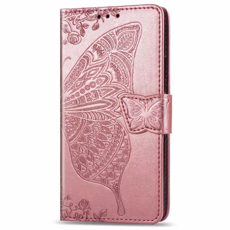 Case Vivo Y19 #เคสฝาพับ Imprint ลายผีเสื้อดอกไม้