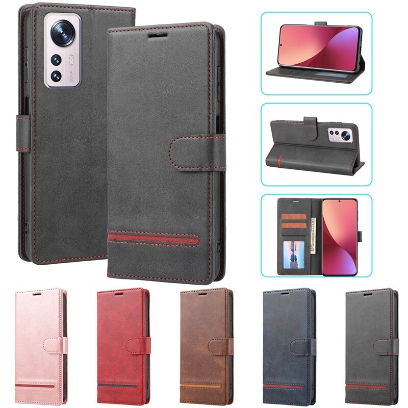 เคส Xiaomi 12 Pro #เคสฝาพับแบบกระเป๋าสตางค์ Luxury Wallet Flip Phone Case