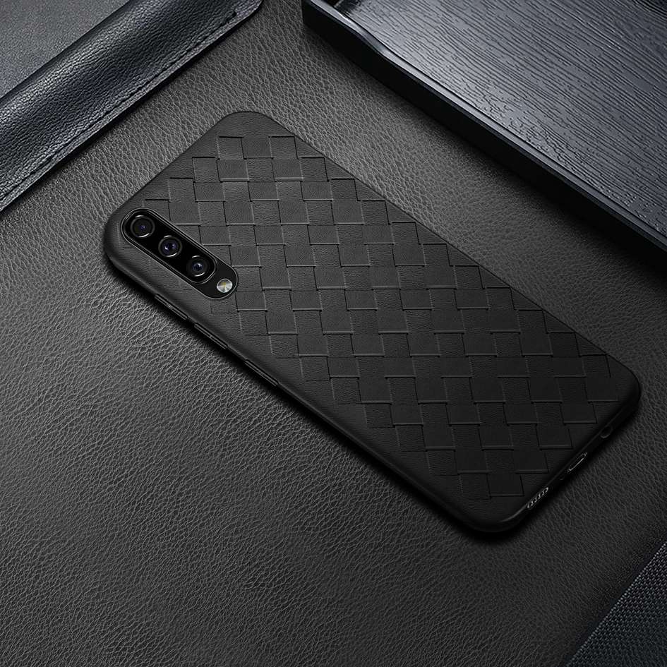 Case Huawei Y9s #เคสฝาหลัง Woven Texture Soft TPU พื้นผิวอ่อนนุ่ม