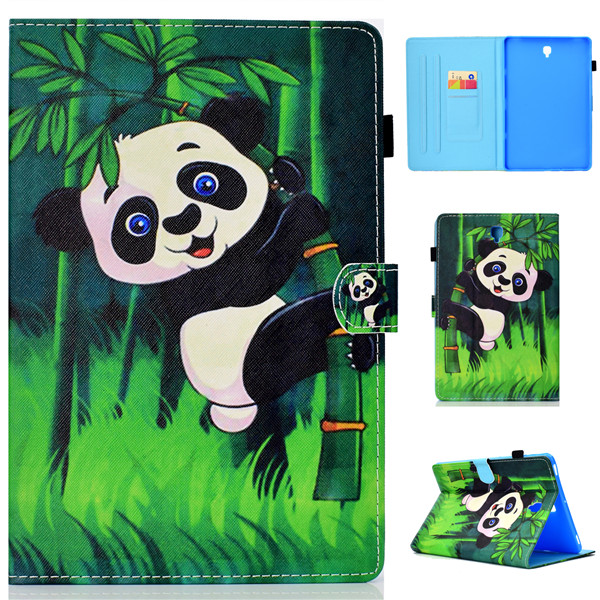 Case Samsung Galaxy Tab S4 10.5 T830 T835 T837 #เคสฝาพับหนัง PU พิมพ์ลาย Pattern Printing Stand Leather