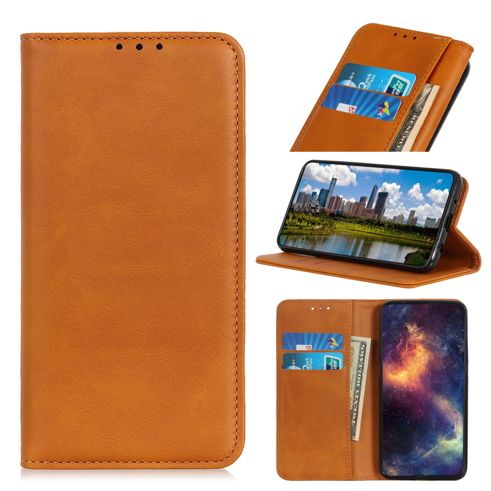 เคส Huawei Y7p #เคสฝาพับแบบกระเป๋าสตางค์ Auto-absorbed Split Leather อัตโนมัติดูดซับ