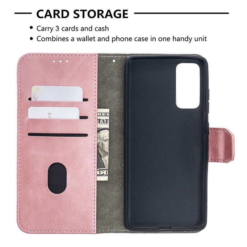 เคส Samsung Galaxy S20 FE / S20 FE 5G #เคสฝาพับหนัง PU ลายนูนมีช่องเสียบบัตร Luxury Crocodile Texture Wallet Emboss Leather Stand Phone Case