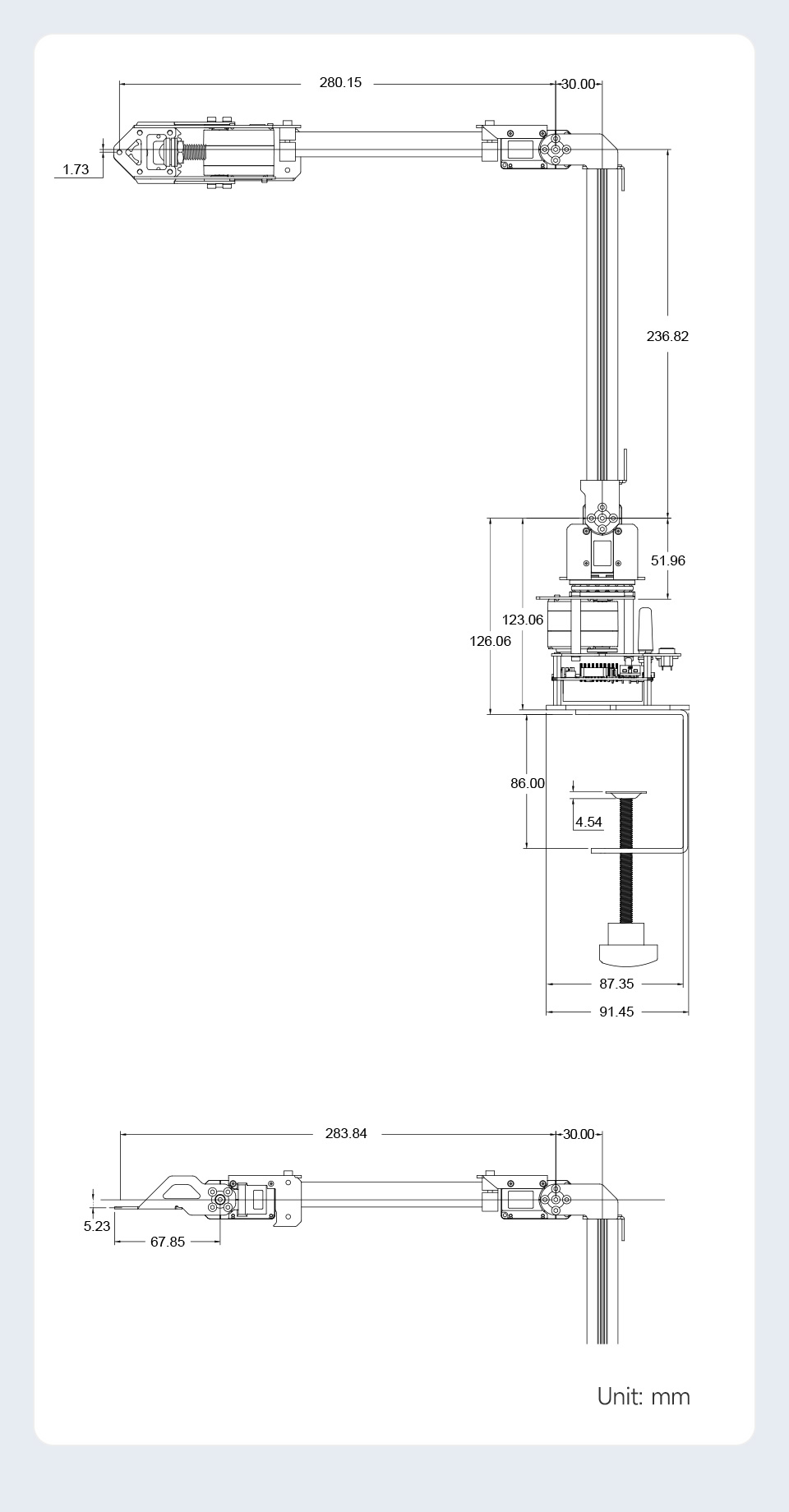 RoArm-M2-S แขนหุ่นยนต์