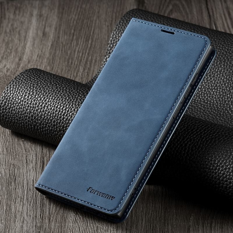 Case Samsung Galaxy S22 Ultra 5G #เคสฝาพับแบบกระเป๋าสตางค์ FORWENW Leather Wallet Case