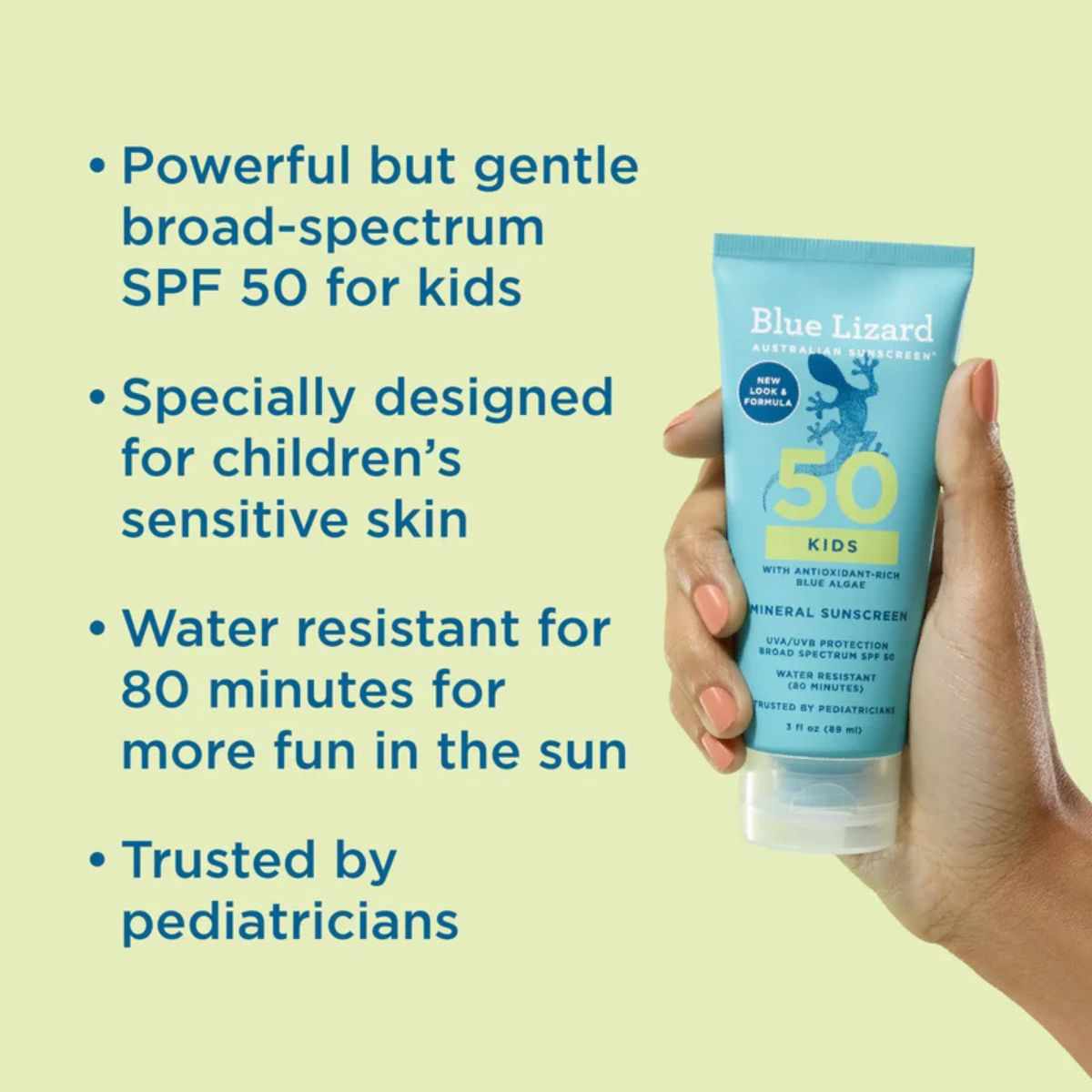 Blue Lizard® Australian Sunscreen SPF50 Mineral For Kids ครีมกันแดด สำหรับเด็กแบบโลชั่นและแบบแท่ง
