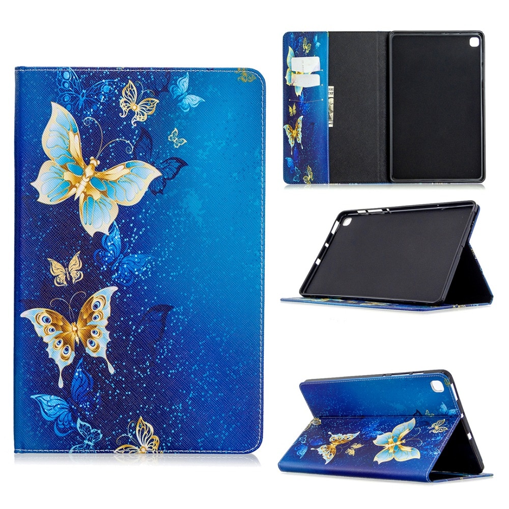 เคส Samsung Galaxy Tab S6 Lite 10.4 SM-P610 P615 P617 #เคสฝาพับหนัง PU พิมพ์ลาย Cartoon Animal PU Leather Case Stand Cover