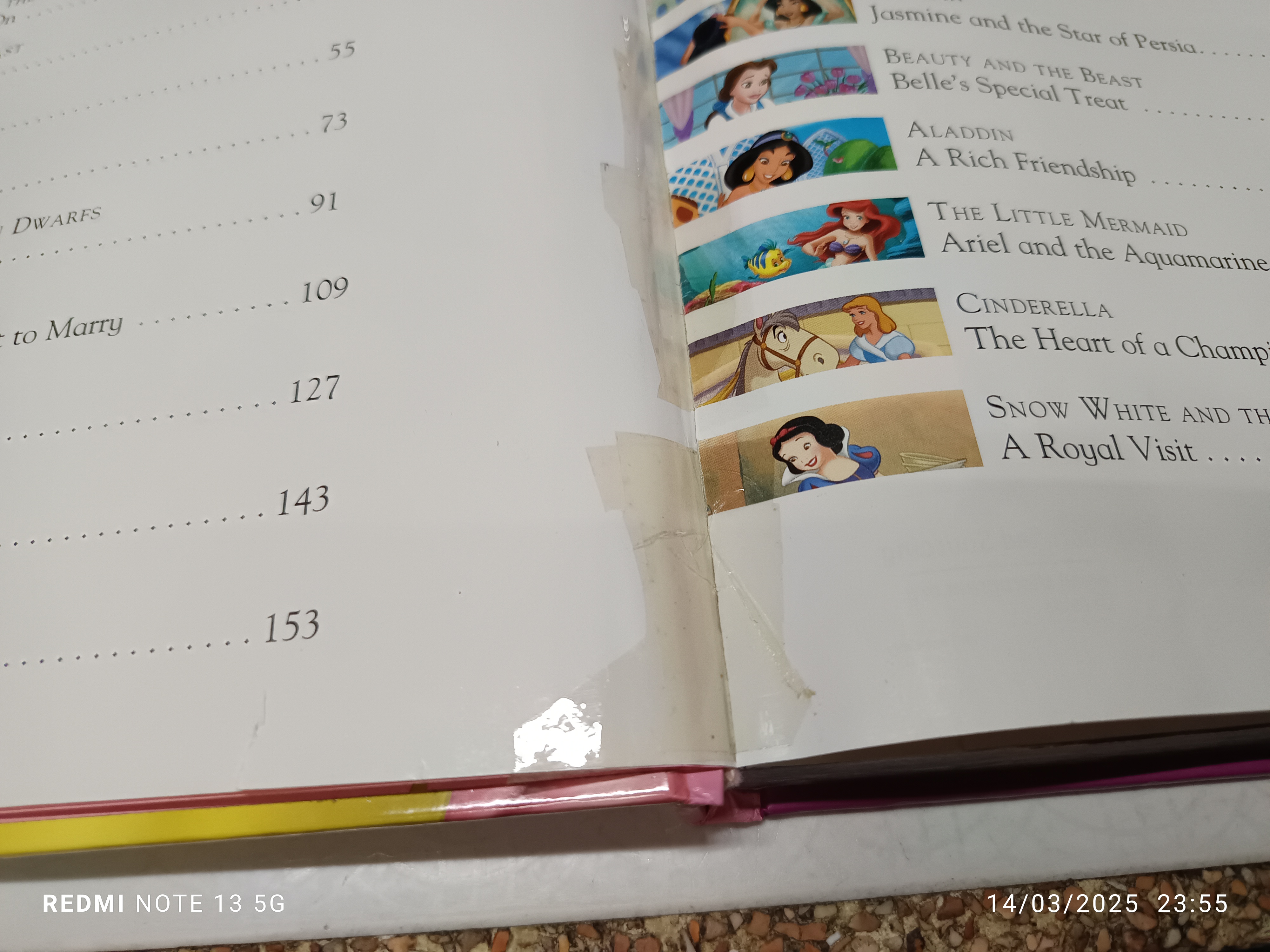 Princess Collection , A Treasury of Tales, Disney Press หนังสือมือสอง ปกแข็ง