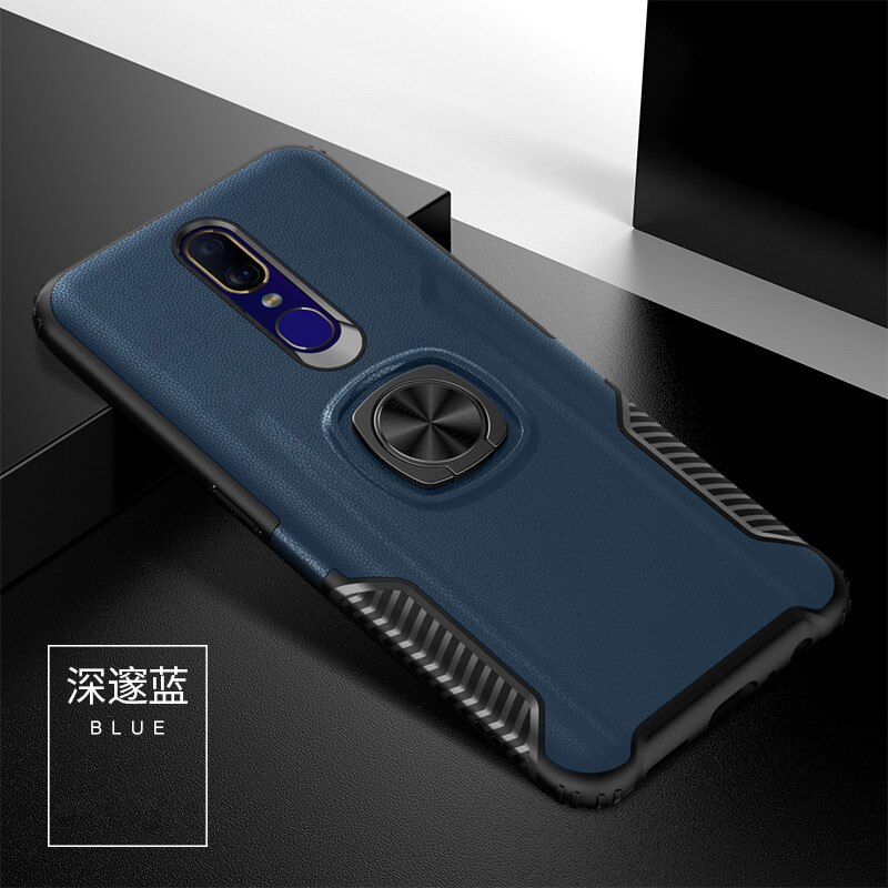 Case Oppo F11 Pro #เคสฝาหลัง Hybrid Hybrid PC + TPU มีแหวนนิ้ว