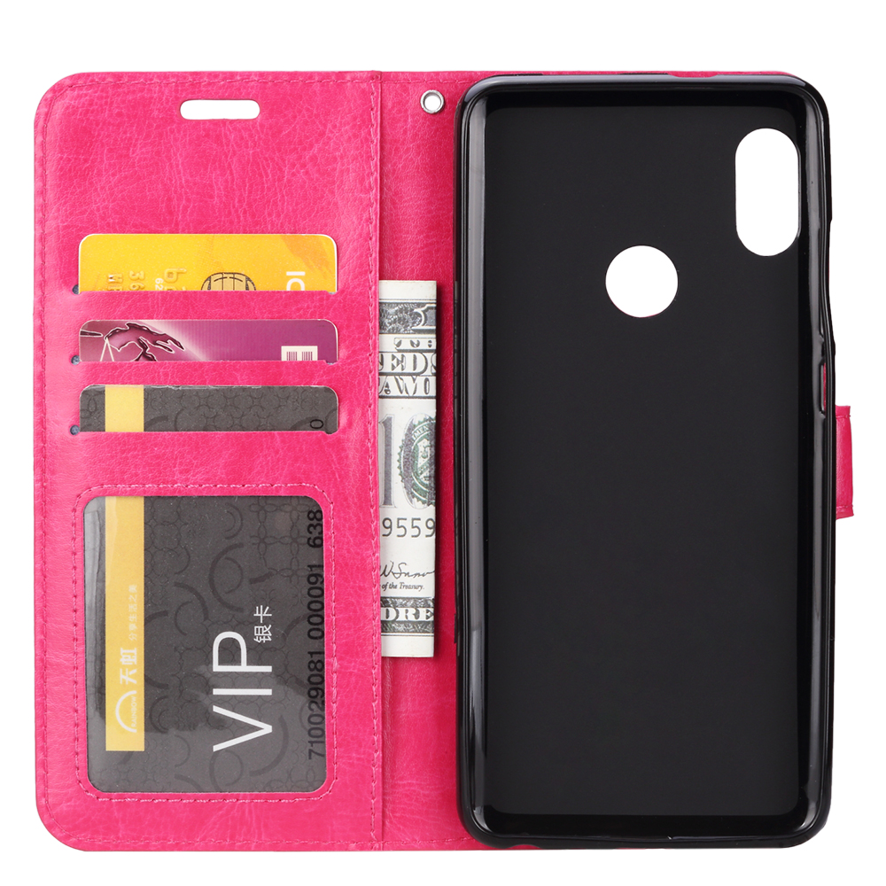 เคส Xiaomi Mi 8 (6.21-inch) #เคสฝาพับแบบกระเป๋าสตางค์หนัง PU ผิวหนังม้า Crazy Horse