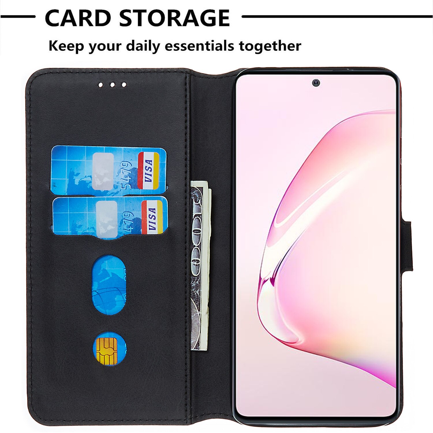 เคส OPPO Reno 4Z 5G #เคสฝาพับหนัง PU แบบกระเป๋าสตางค์ Classic Wallet Leather Stand Phone Cover