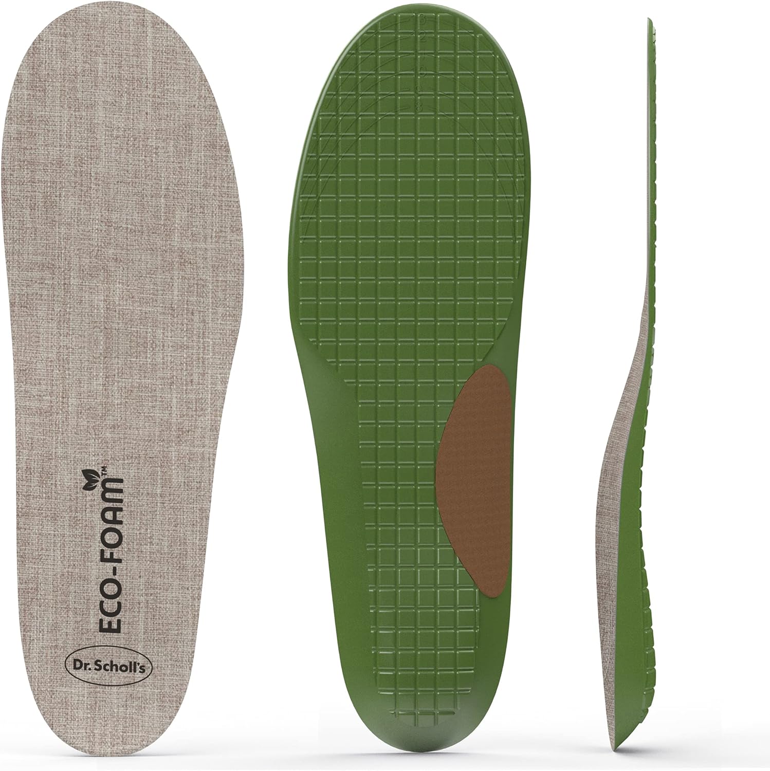 Dr.Scholl's® Eco-Foam All-Day Insoles for Women 6-10 or Men 8-14, 1 Pair แผ่นรองรองเท้า ลดแรงกระแทก ดูดซับความชื้น