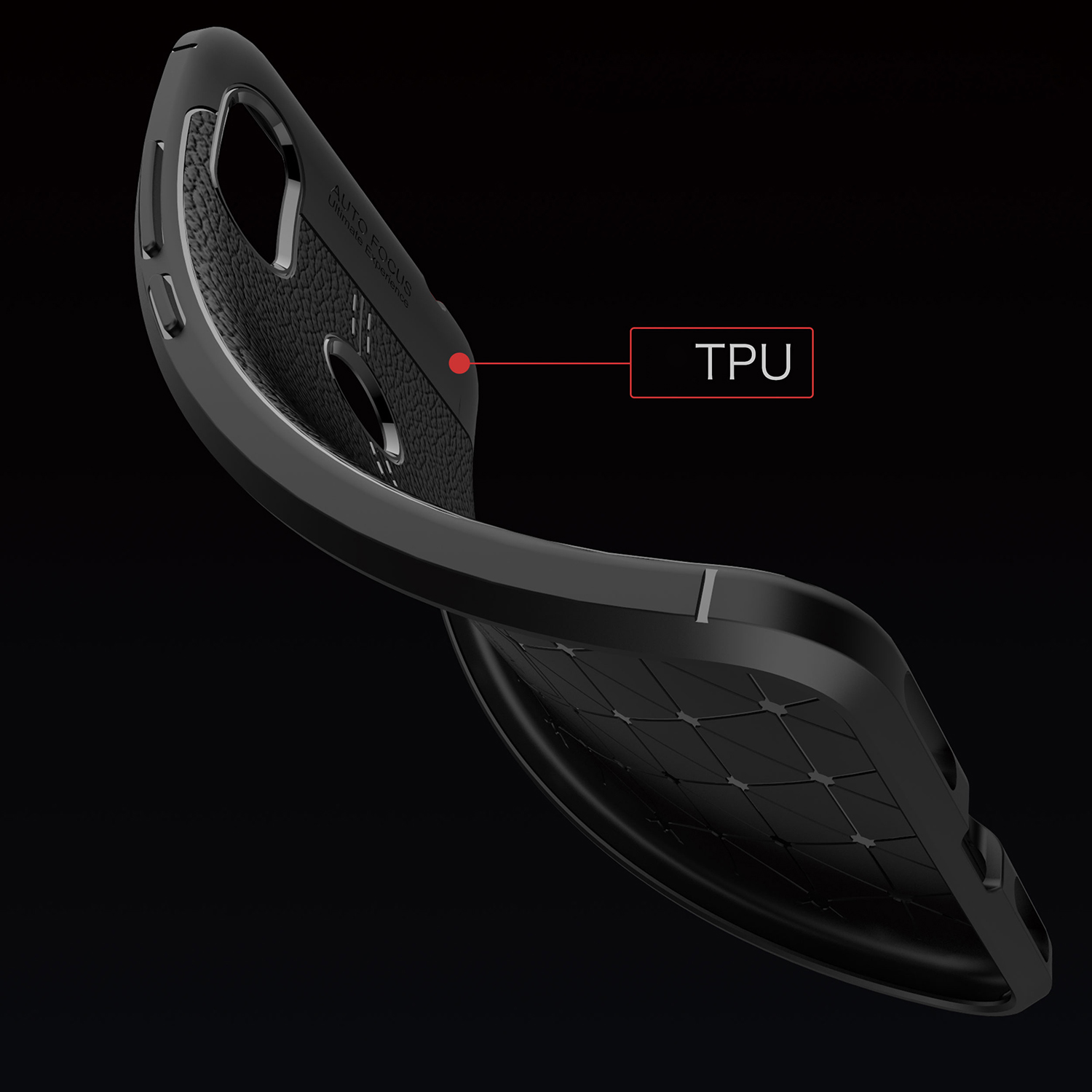 เคส Xiaomi Redmi Note 6 Pro #เคสฝาพับแบบฝาหลัง TPU นิ่มลายหนัง PU ผิวลิ้นจี่ช่วยป้องกันลายนิ้วมือและกันลื่น