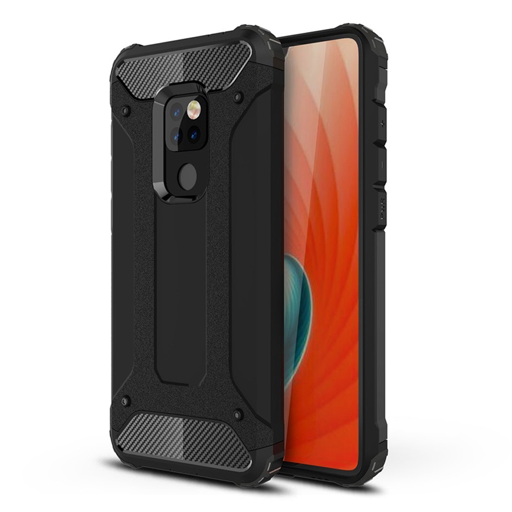 เคส Huawei Mate 20 #เคสฝาหลังเกราะป้องกัน ไฮบริด พลาสติก+TPU