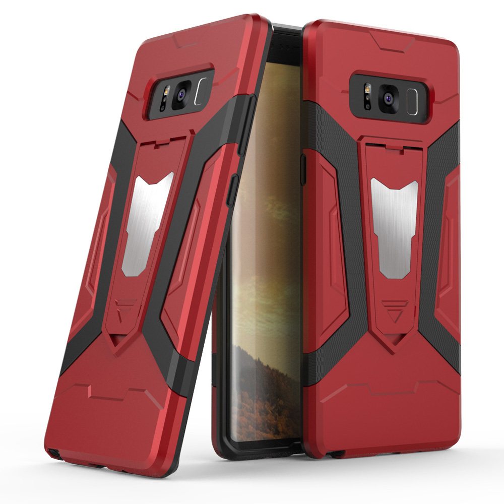 เคส Samsung Galaxy Note 8 #เคสฝาหลังแบบไฮบริด PC + TPU มีขาตั้งในตัว สีสันสวยงามทันสมัย