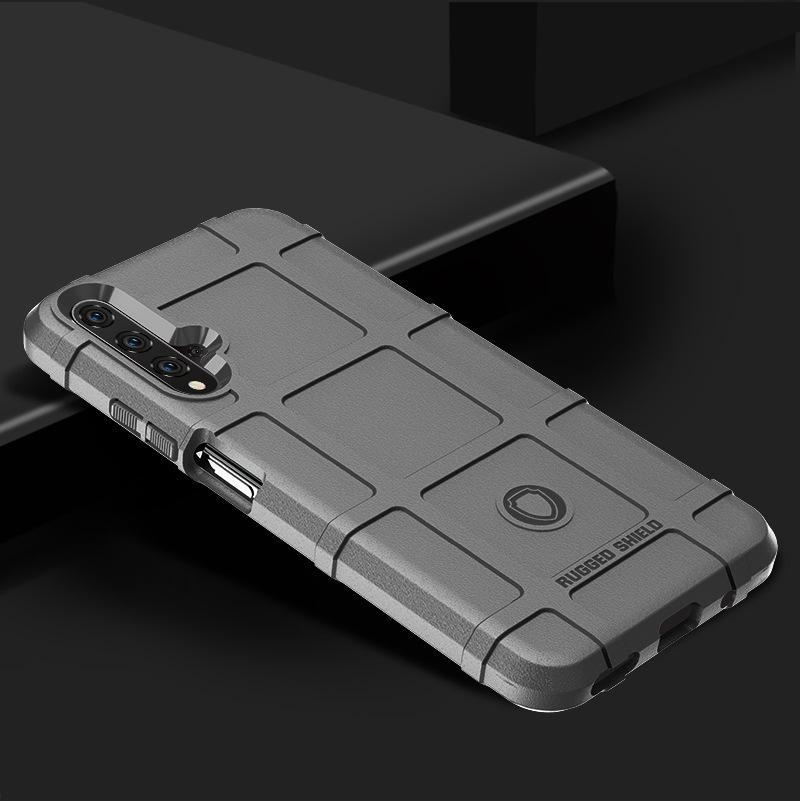 Case Huawei Nova 5T#เคสฝาหลัง Rugged Shield Series Soft Silicone Shock Absorption Matte กันกระแทก